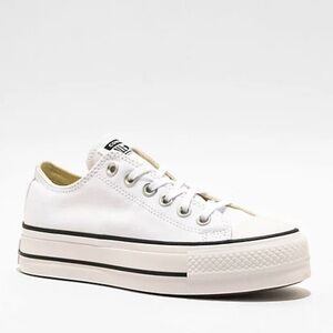Converse Women's White Platform Low-Top Sneakers